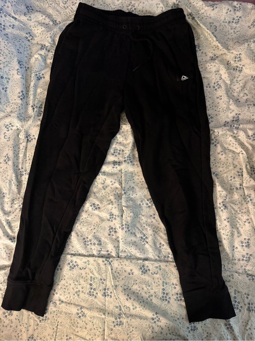 Reebok Black Kids Sweat Joggers with Logo
